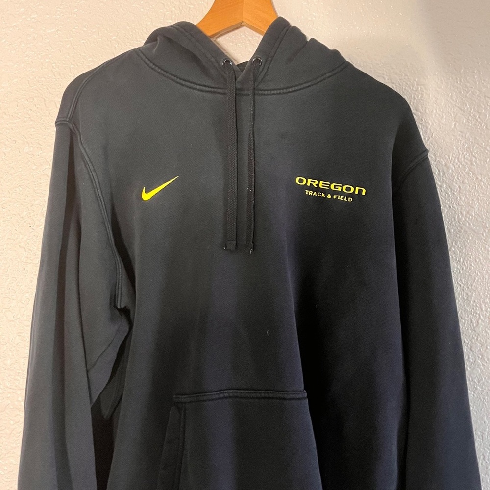 Nike Oregon Ducks Black Team Issue Track & Field Player Hoodie Men’s Large